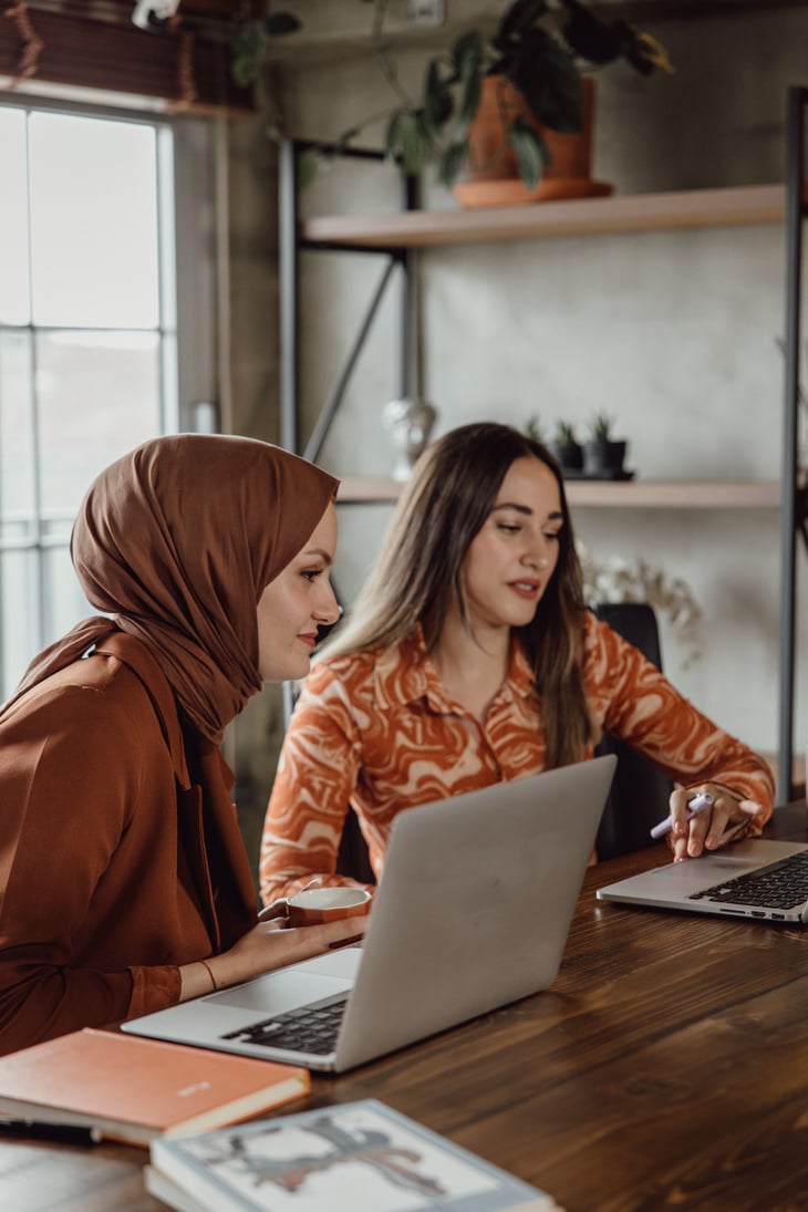 Turkish Women Working  at the Office 